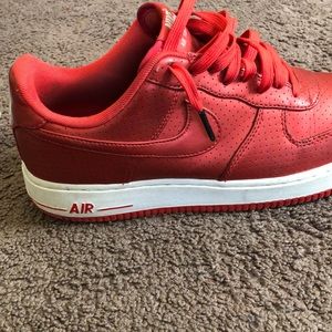 Air Force 1 University Red' white